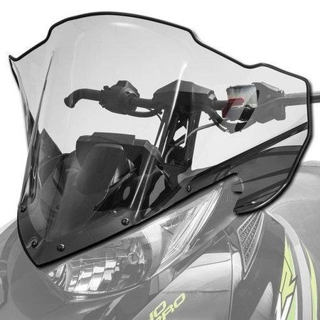 ILC Replacement for Arctic CAT MID Clear Tinted Windshield - Black - ZR XF M PTA BC 2020 MID CLEAR TINTED WINDSHIELD - BLACK -  ZR XF M PT